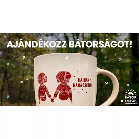 Bátrak Karácsonya bögre (natural)